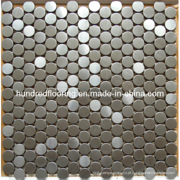 Round Silver Stainless Steel Metal Mosaic (SM235)